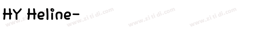 HY Heline字体转换